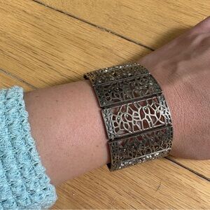 Intricate Silver Cuff Bracelet